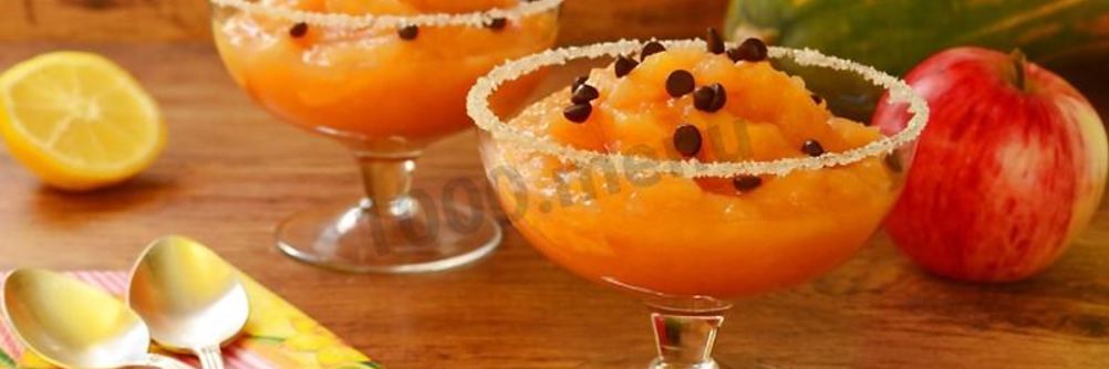 Тыквенно яблочное пюре на зиму