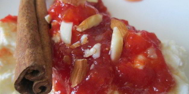 быстрый конфитюр из помидоров с миндалем