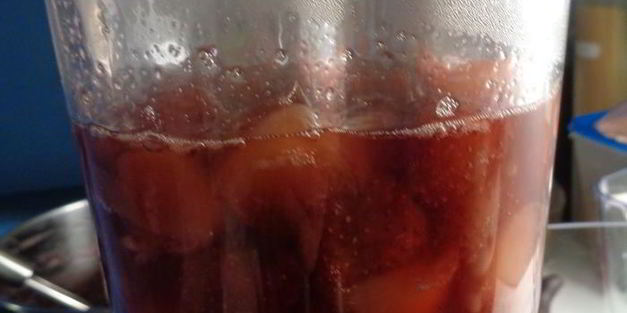 клубнично-персиковый конфитюр