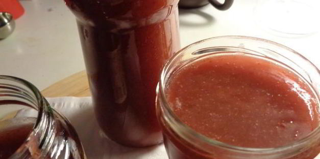 клубнично-персиковый конфитюр