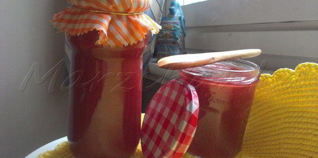 клубнично-персиковый конфитюр