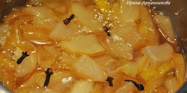 лимонно-грушевое варенье с гвоздикой