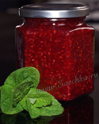 Малиновое варенье с мятой
