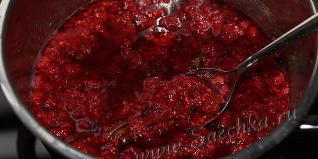 малиновое варенье с мятой