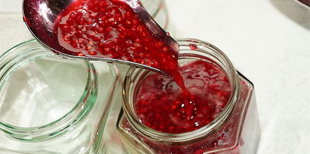 малиновое варенье с мятой