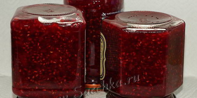 малиновое варенье с мятой