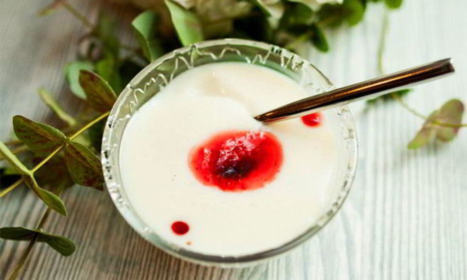 Рецепт панакота из мацони с вареньем из ягод