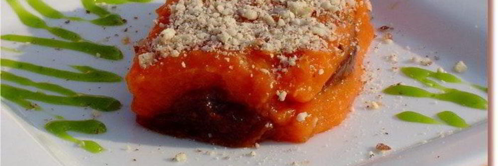 Тыква со сливовым вареньем