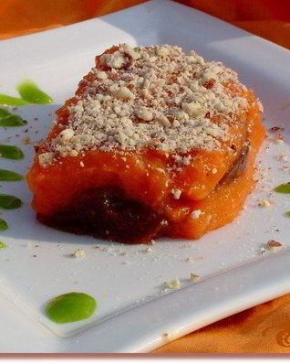 Тыква со сливовым вареньем