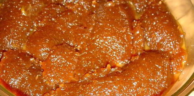 тыква со сливовым вареньем