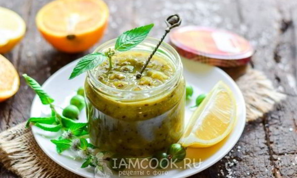 Рецепт варенье из крыжовника с лимоном и апельсином