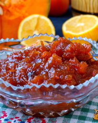 Варенье из запеченной тыквы с апельсином