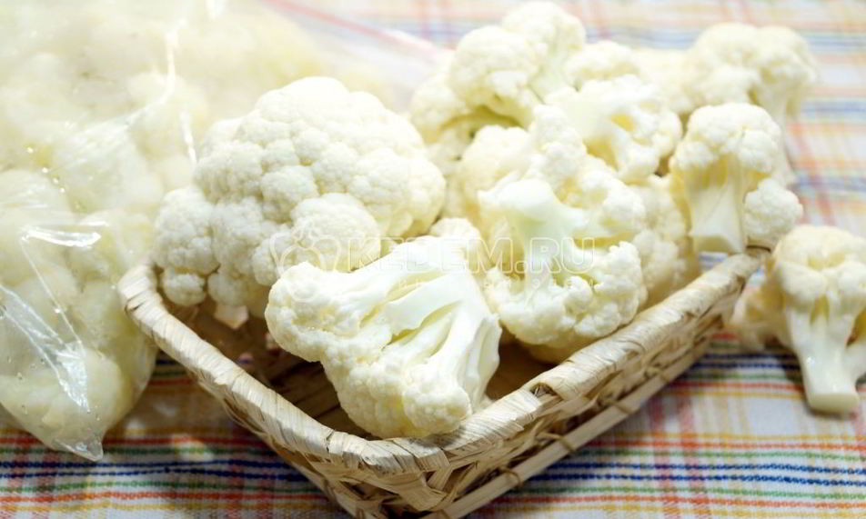 Рецепт замороженная цветная капуста на зиму