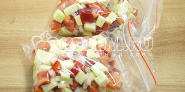 заморозка кабачков с овощами на зиму