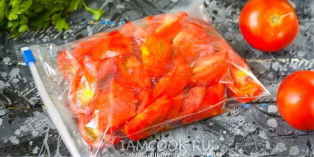 заморозка помидоров на зиму