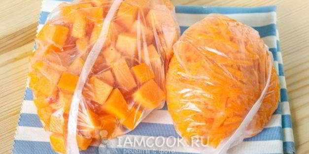 заморозка тыквы на зиму