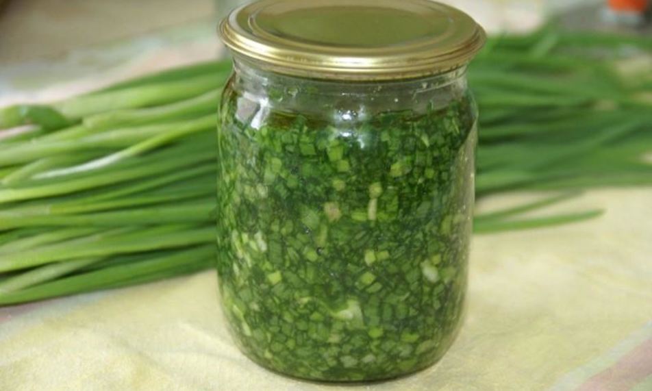 Рецепт зеленый лук на зиму