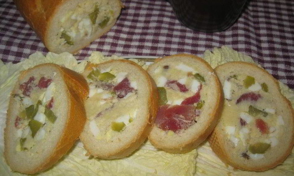 Рецепт бутерброд-рулет