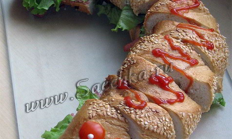 Рецепт бутерброд змея
