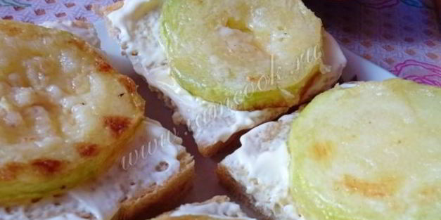 бутерброды с кабачками и помидорами