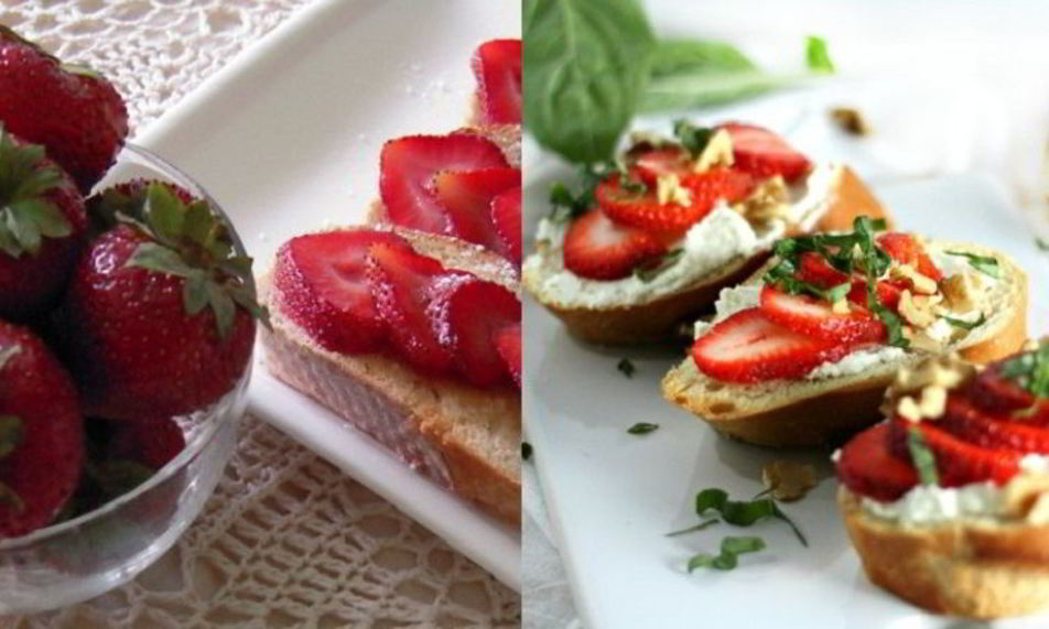 Рецепт бутерброды с клубникой