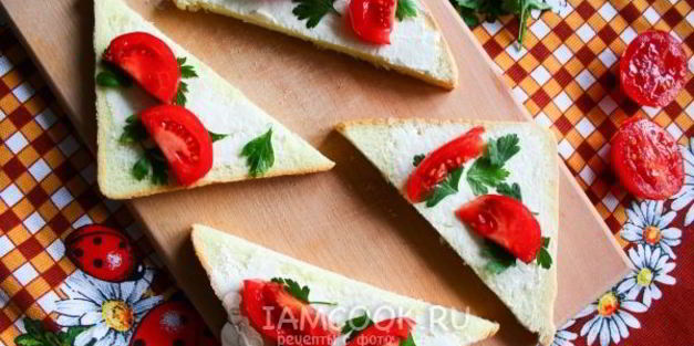 бутерброды с крем-сыром