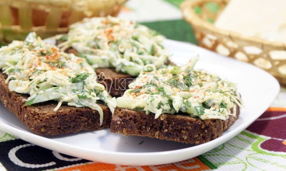 Рецепт бутерброды с салатом