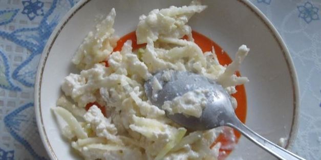 бутерброды с творожно-яблочной массой