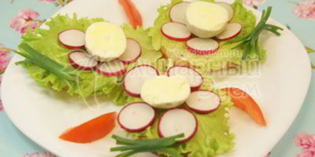 бутерброды цветочки