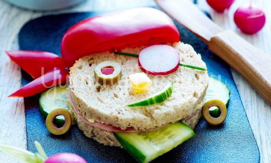 Рецепт детский бутерброд пират