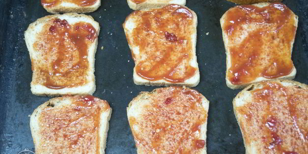 горячие бутерброды с фаршем