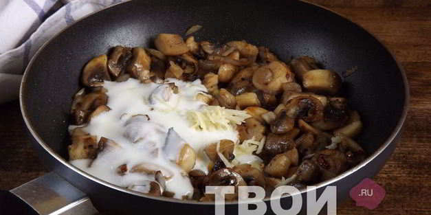 горячие бутерброды с грибами