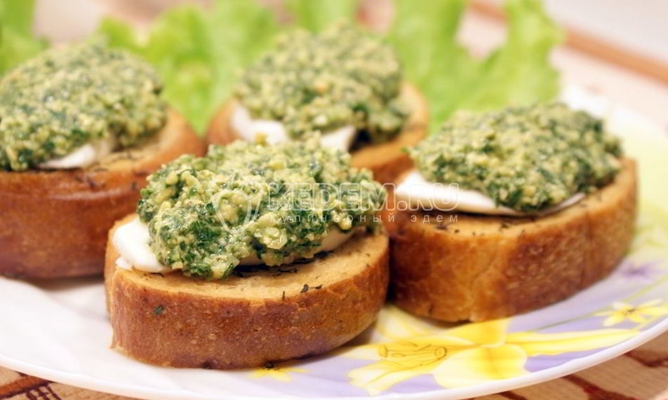 Рецепт горячие бутерброды с кешью