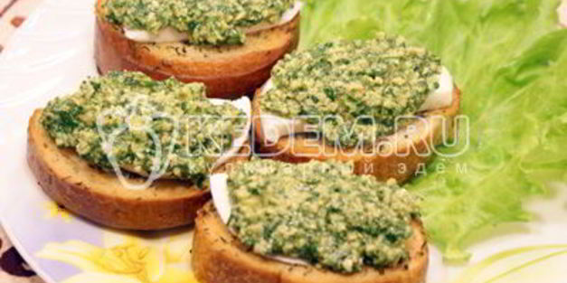 горячие бутерброды с кешью