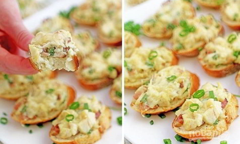 Рецепт горячие бутерброды с курицей и беконом