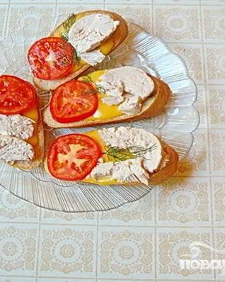 Горячие бутерброды с курицей