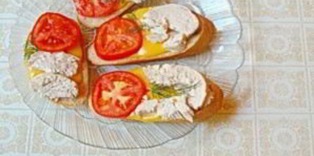горячие бутерброды с курицей