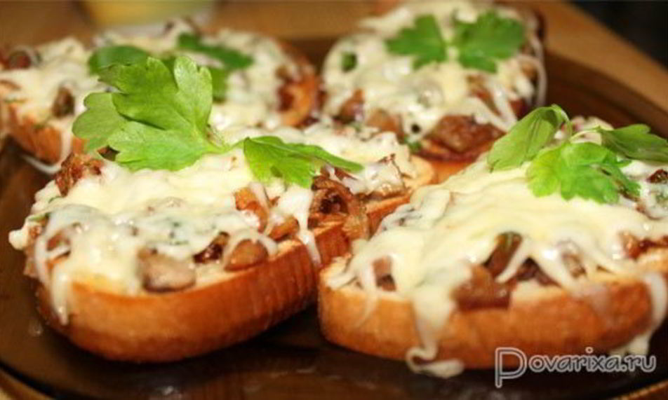 Рецепт горячие бутерброды с ветчиной