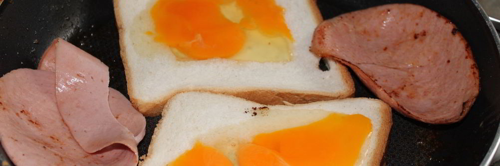 Горячие бутерброды с яйцом