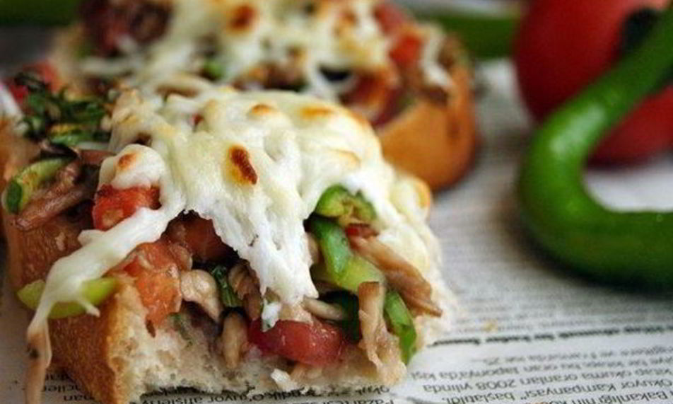 Рецепт горячих бутербродов с зеленыма перцема