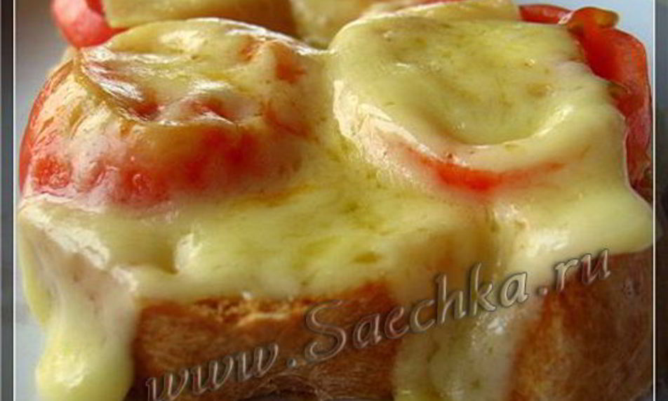Рецепт горячий бутерброд с помидорами