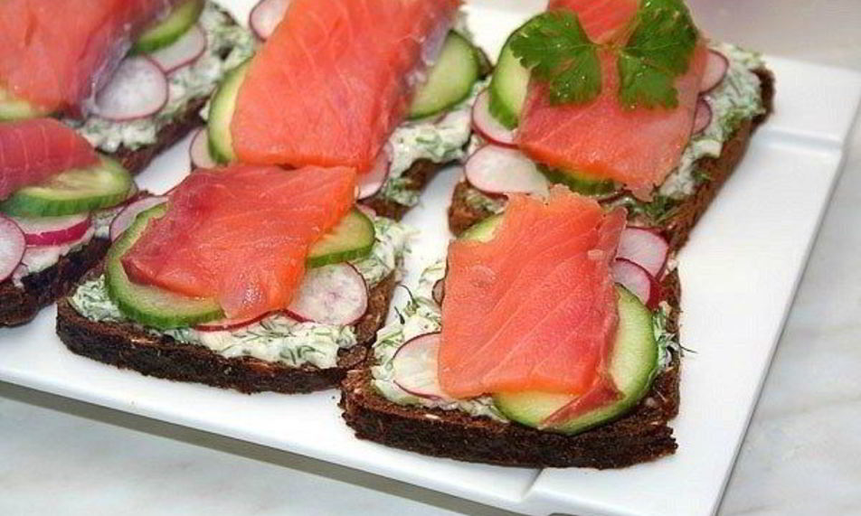 Рецепт необычные бутербродики с рыбкой