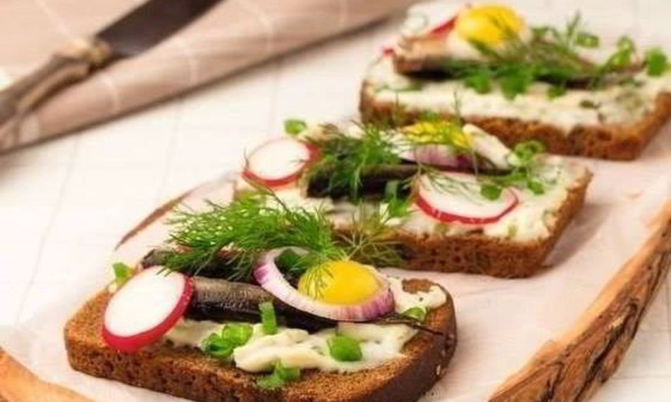 Рецепт норвежские бутерброды с рыбой смерребред