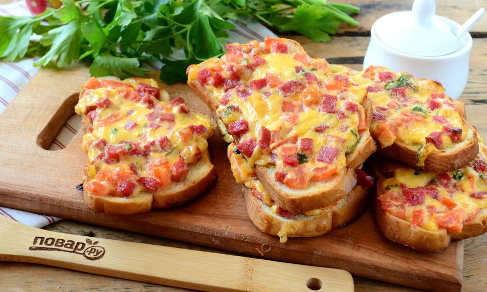 Рецепт сочные горячие бутерброды