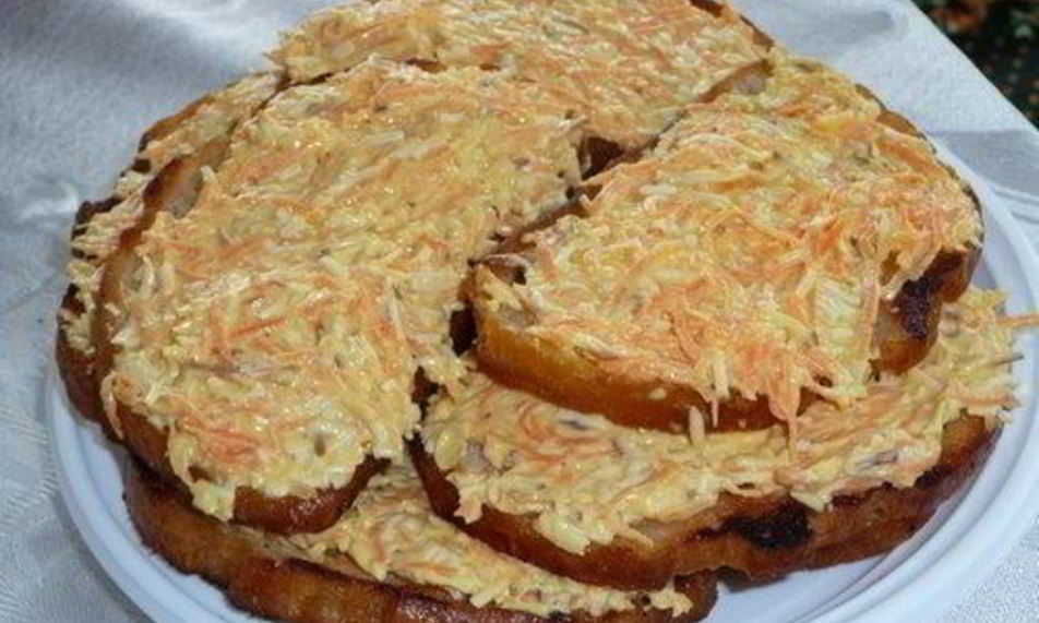 Рецепт закусочные бутерброды с сырой морковью