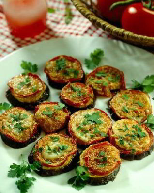 Быстрая закуска с баклажанами