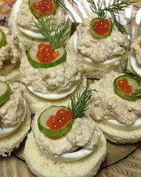 Закуски с икрой