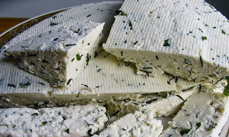 Рецепт домашний сыр с зеленым луком