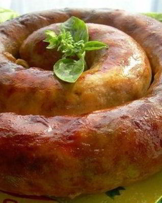 Домашняя колбаса из свиной головы