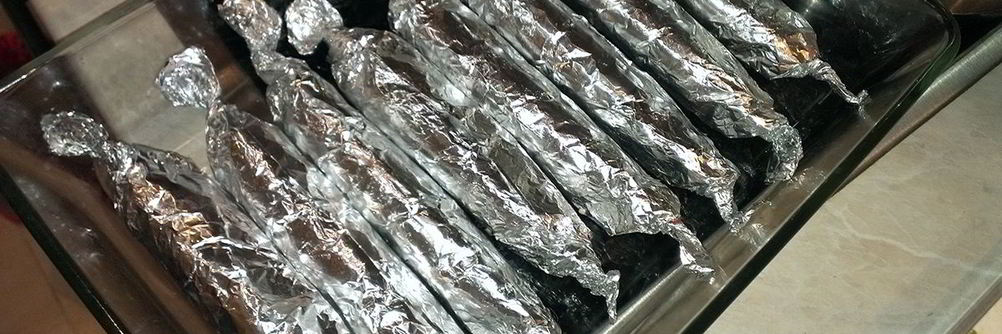 Домашняя колбаса в фольге